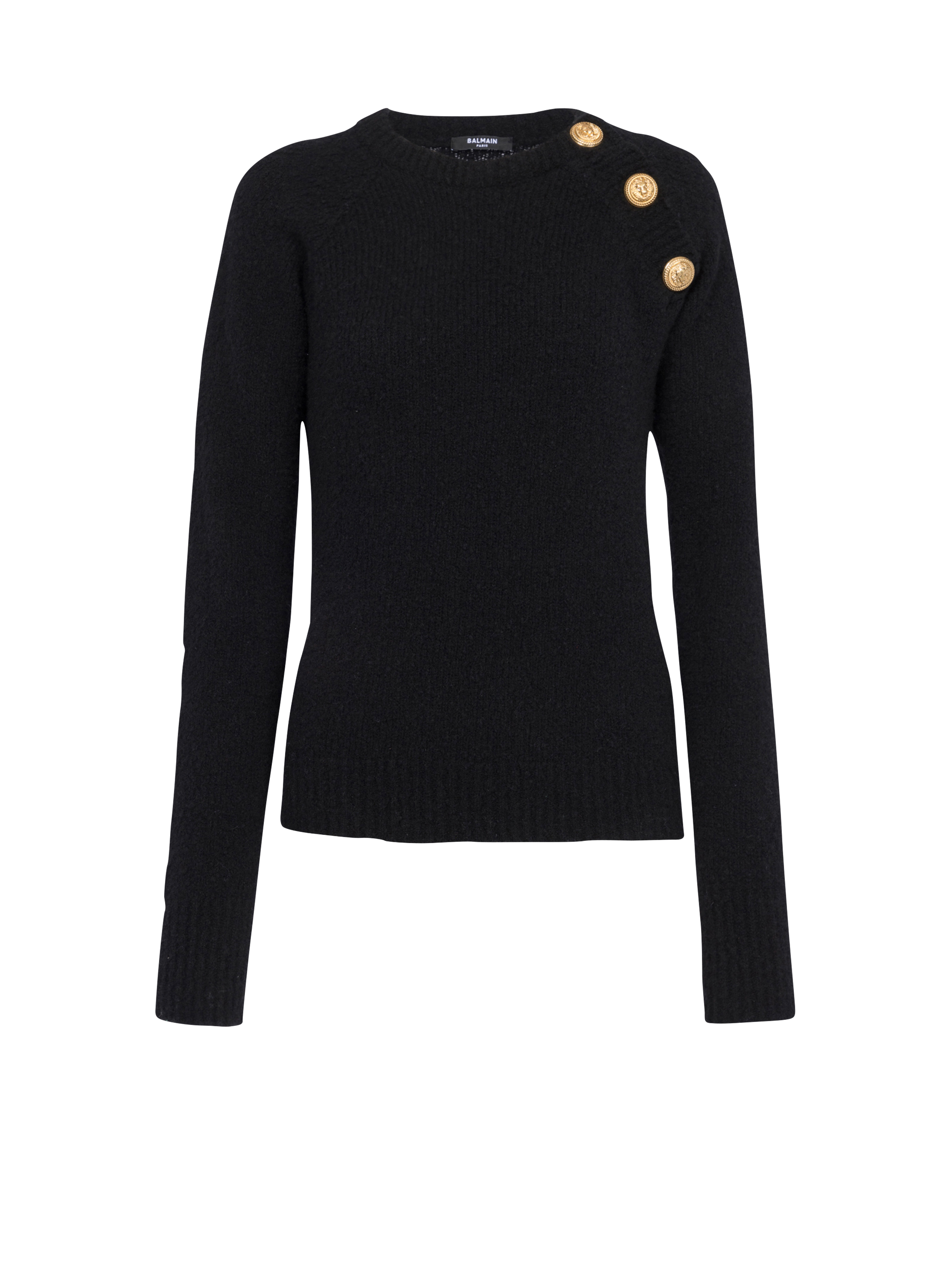 Cashmere sweater, black